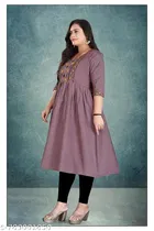 Embroidered Cotton Kurti for Women 