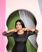 Net Gowns for Women,  Black  