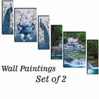 MDF 2 Pcs Designer Wall Painting for Home & Office 