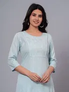 Rayon Printed Women's Kurta with Pant Set 