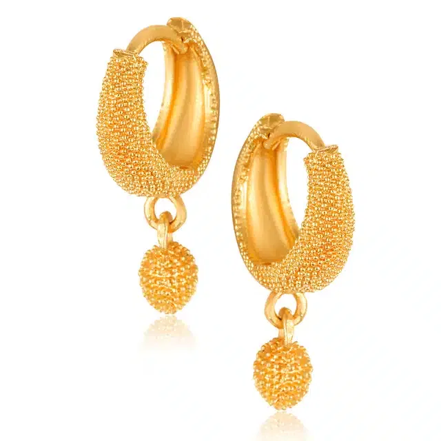 Gold Plated Earrings for Women & Girls (Gold, Set of 1)