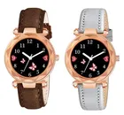 Designer Leather Analog Watch for Women & Girls 
