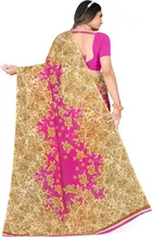Georgette Printed Saree for Women 