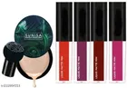 Sunisa Liquid Foundation with 4 Pcs Matte Lipsticks 