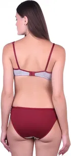 Cotton Blend Lingerie Set for Women 
