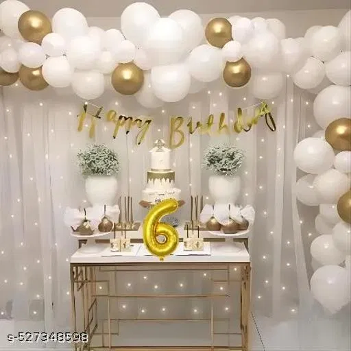 39 Pcs 6th Birthday Decoration kit, Multicolour, Set of 1