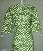 Cotton Blend Printed Kurti for Women 