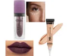 Combo of Matte Liquid Lipstick with Concealer (Violet, Set of 2)