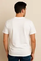 Round Neck Marshmallow Printed T-Shirt for Men 