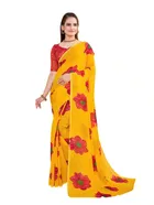 Georgette Printed Saree for Women 