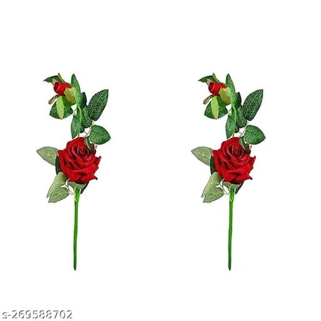 Plastic Artificial Flower (Multicolor, Pack of 2)