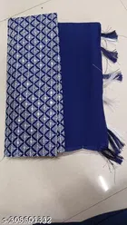 Georgette Embellished Saree For Women, Blue