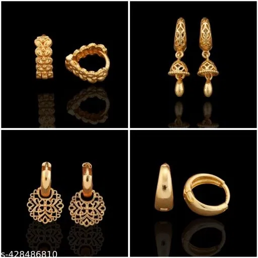 Latest Design Earrings/Studs/Bali Combo For Women'S/Girls