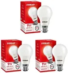 EVEREADY 9 W Standard B22 LED Bulb (White, Pack of 3)