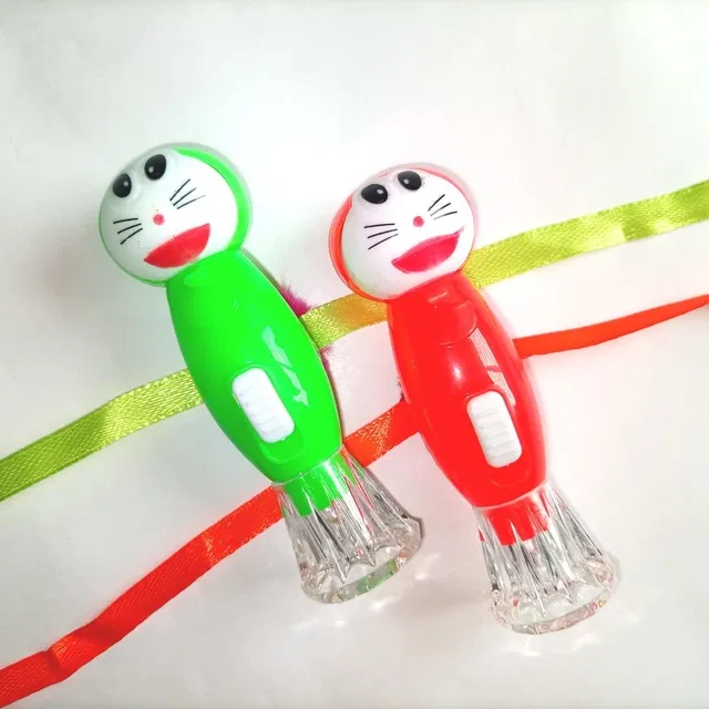 Kids Digital Lighting Rakhi, Pack of 2 (Multicolor, Free)