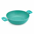 TerraHome Non-Stick-Aluminum Kadhai 2500 ml, 24cm, Green