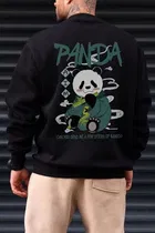 Round Neck Solid Sweatshirt for Men 