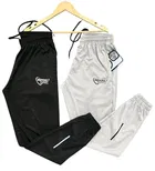 Polyester Blend Printed Regular Fir Trackpants for Men 