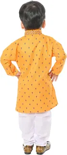 Cotton Printed Kurta & Pajama Set for Boys 