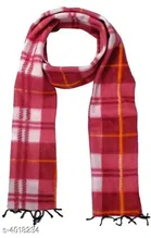 Woolen Winter Muffler for Men (Red, Free Size)