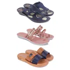 Combo of Slippers with Flats & Sliders for Women 
