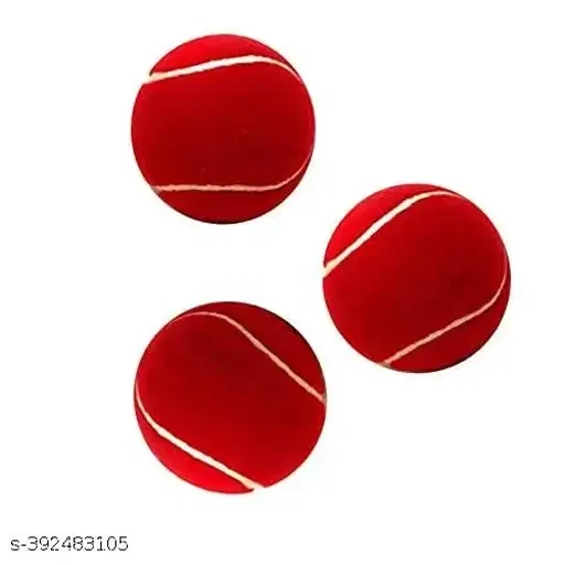 Cricket Tennis Ball Heavy Weight Maroon (Pack Of 3)
