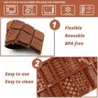 Silicone Chocolate Moulds,Dark Brown , Pack Of 1