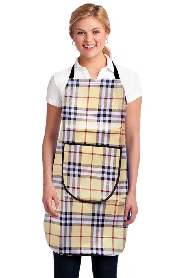 PVC Printed Kitchen Apron (Multicolor)
