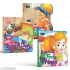 Fairy Tale Shaped Board Book | Pinocchio, Snow White and the Seven Dwarfs, and The Frog Prince | for kids | classic story books | 