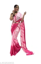 Chinon Prizma Printed Ready To Wear One Minute Saree for Women 