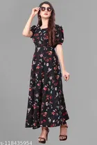 Fit and Flare Dress Floral, Pleated or Gathered for Women 