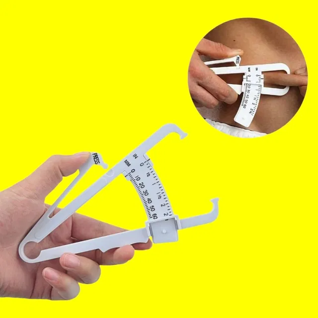 Lightweight Eco-Friendly Body Fat Measuring Caliper (Multicolor, Pack of 1)