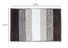 Enyra Ronaldo Anti Slip Tufted Mat 38x58 Coffee & White Stripe 