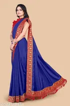 Dola Silk Solid Saree for Women 