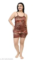 Satin Nightdress Set for Women 