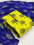 Cotton Slub Unstitched Dress Material for Women 