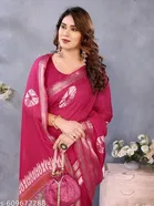 Chiffon Floral Printed Saree for Women 