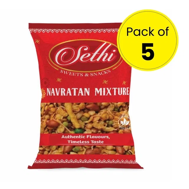 सेठी नवरतन मिक्सचर 5X75ग्राम (पैक ऑफ 5)