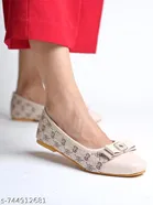 Shoetopia Cream Ballerinas 