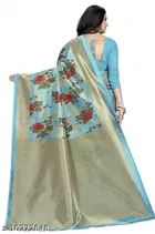 Art Silk Floral Print Saree for Women 