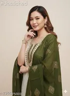 Silk Blend Punjabi/All Over Suits for Women 