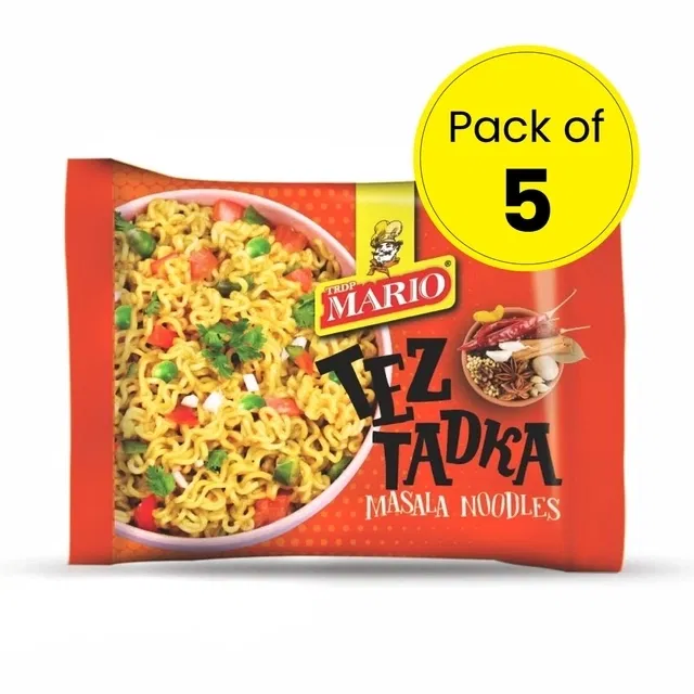 मारियो तेज तड़का मसाला नूडल्स 5X75 g (पैक ऑफ 5)