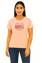 Cotton Blend T-shirt for Women, Peach & Maroon, Pack of 2 