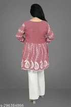 Georgette Chikankari Top for Women 