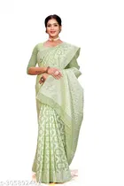 Cotton Zari Woven Saree for Women 