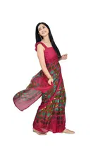 Trendy Georgette Saree with Blouse Piece For Women 
