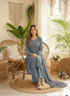 Heavy Embroidered Palazzo Pants for Women, Pack of 3 