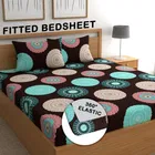 Polycotton Elastic Double Bedsheet Multicolor
