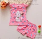 Hosiery Printed Clothing Set for Kids 