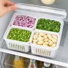 4 in 1 Plastic Freezer Containers Set, 1200ml 